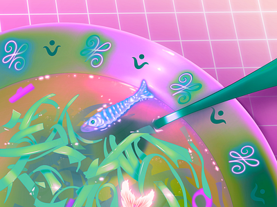 🍜🧜🏻‍♀️ abstract digital illustration green illustration neon neon light neonlight pink procreate procreate art procreate artist vaporwave visual art