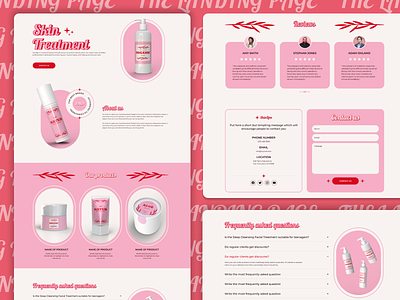 💕 Skincare Products landing page template beauty beauty industry beauty products bowwe cosmetics creators design free template graphic design landing page landing page template nails skincare template web web design web designer