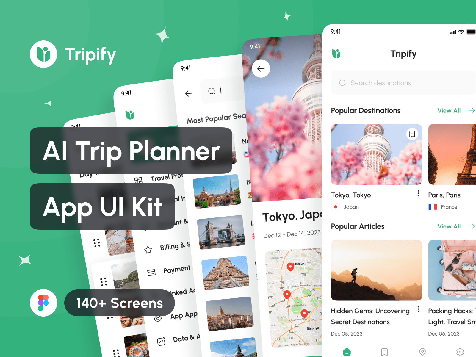 Example of Ai Trip Planner App UI Kit
