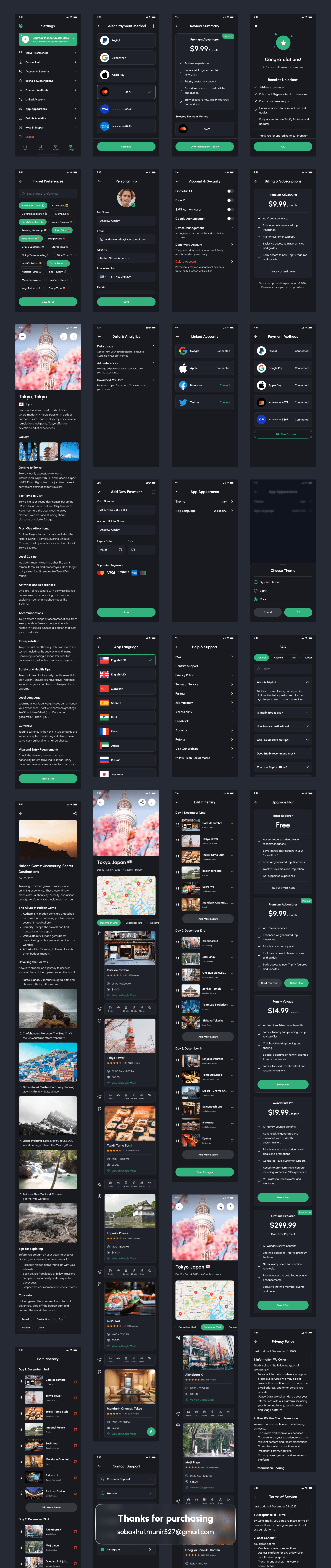 Example of Ai Trip Planner App UI Kit