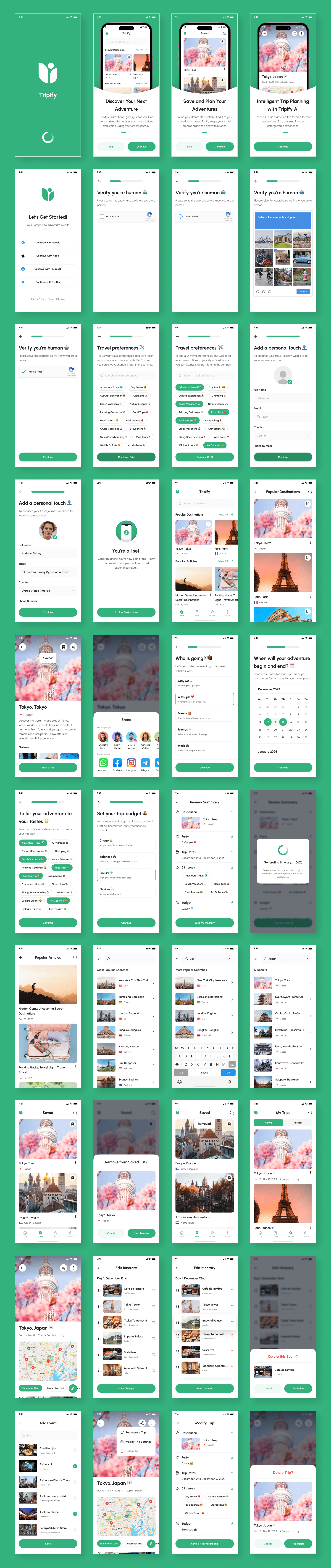 Example of Ai Trip Planner App UI Kit