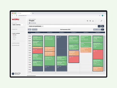 Using the power of AI in health . Wúru Calendar ai analytics bigdata calendar chart dashboard data desktop details dmo dmo design company health healthcare interface layout service tracker ui ux welness