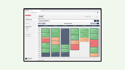 Using the power of AI in health . Wúru Calendar ai analytics bigdata calendar chart dashboard data desktop details dmo dmo design company health healthcare interface layout service tracker ui ux welness