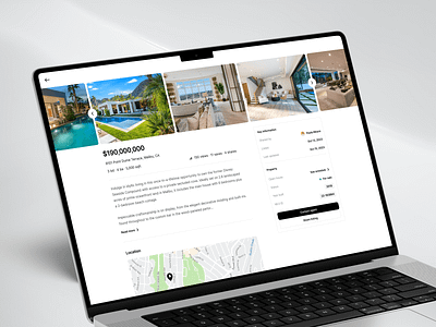 Luxury Presence | Listing Detail clean ui listing detail mockup productdesign property analytics property detail property management real estate saas design ui uxui web app