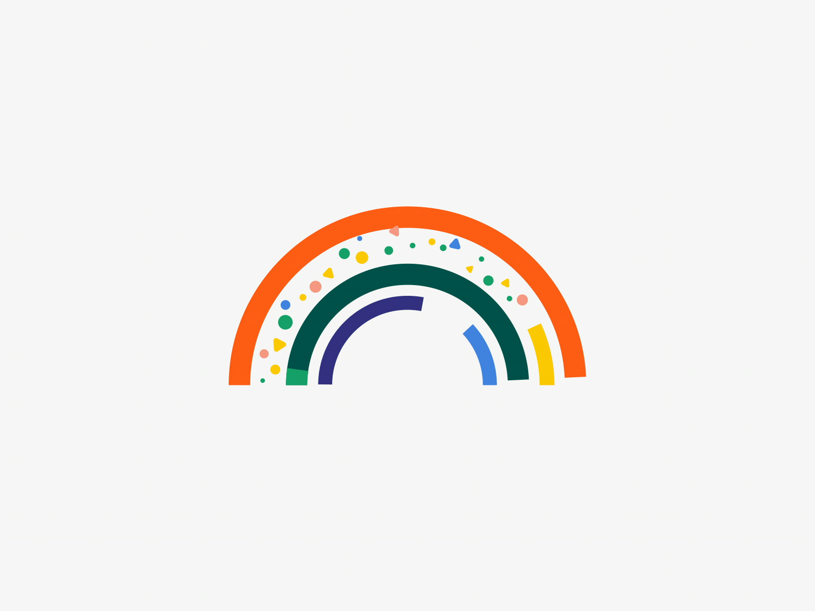 Celebration rainbow animation after effects animation bodymovin celebration colours design geometry gif happy illustration json animation loader loading particles rainbow success