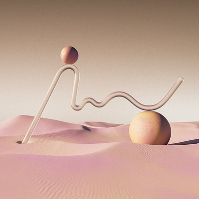 Dune I 3d 3d art abstract design illustration render