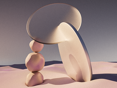 Dune III 3d 3dart abstraction design illustration