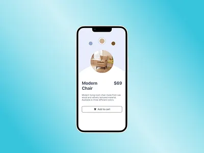 Daily UI - Product Detail Screen daily ui mobile product detail ui