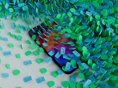 Notification Ocean 3d adobe animation apple art c4d cgi cinema 4d design designinspiration digital art freelance freelancer inspiration iphone mograph motion motion design particles redshift