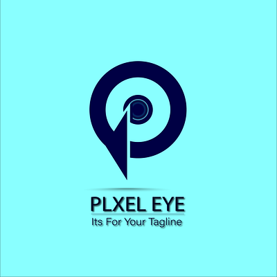 This is a logo plxel EYE. 3d animation branding graphic design logo ui