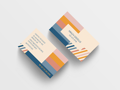 Striped Business Card / Brand Identity branding business card graphic design identity stripes