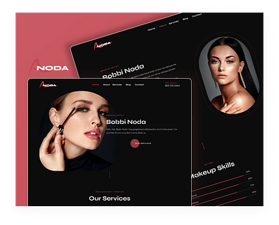 Makeup Artist Web Design beautyindustry beautyservices beautywebsite makeupartist makeupportfolio mua webdesign websiteshowcase