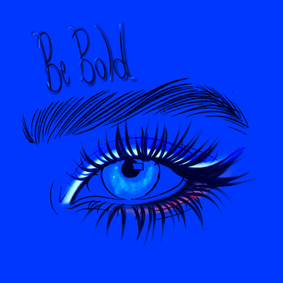 Bold Neon Blue Eye Makeup Design artistic beauty blue bold calligraphy design eye eyebrow eyeliner fashion inspiring lashes makeup mascara neon vibrant