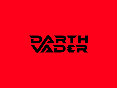 Darth Vader Lockup Concept creative direction darth vader graphic design lockup logomark star wars