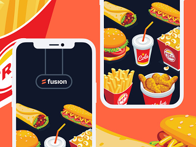 Fusion Mobile App Onboarding app branding design fintech illustration mobile product productdesign typography ui ux