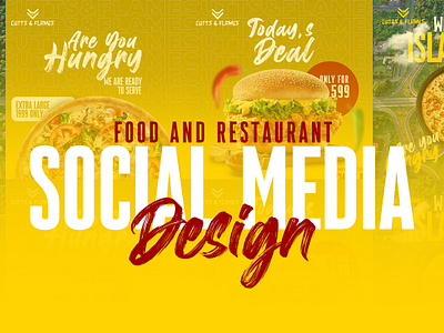 Food Social Media Designs branding design designer food food banner food poster food social media posts graphic design graphidesign logo so social media social media design social media posts