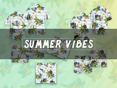 Sunny Days and Hawaiian Ways: All Over Shirts all over print aop graphic design relaxing in style tropical vibe