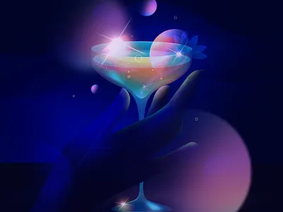 Chin Chin cocktails editorial entertainment illustration procreate