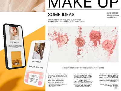 E-commerce Make up Store UI/UX Design branding e commerce figma graphic design landing make up skincare store idea uiux design user friendly