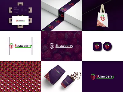 Strawberry Logo | S logo Design | Food Logo branding cafe design food logo gradeint graphic design iconic iconic logo identity initai logo leaf logo logo logo design modern monogram logo natural logo restauran s letter logo strawberry strawberry logo