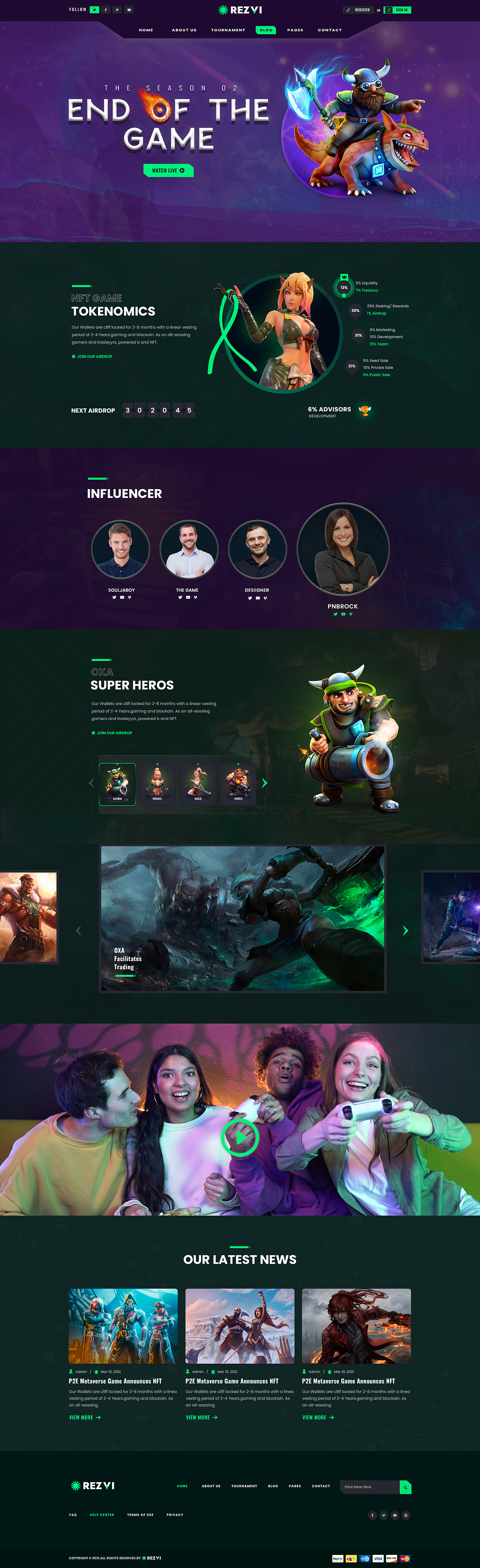 NFT Gaming Template gaming graphic design nft template ui uiux