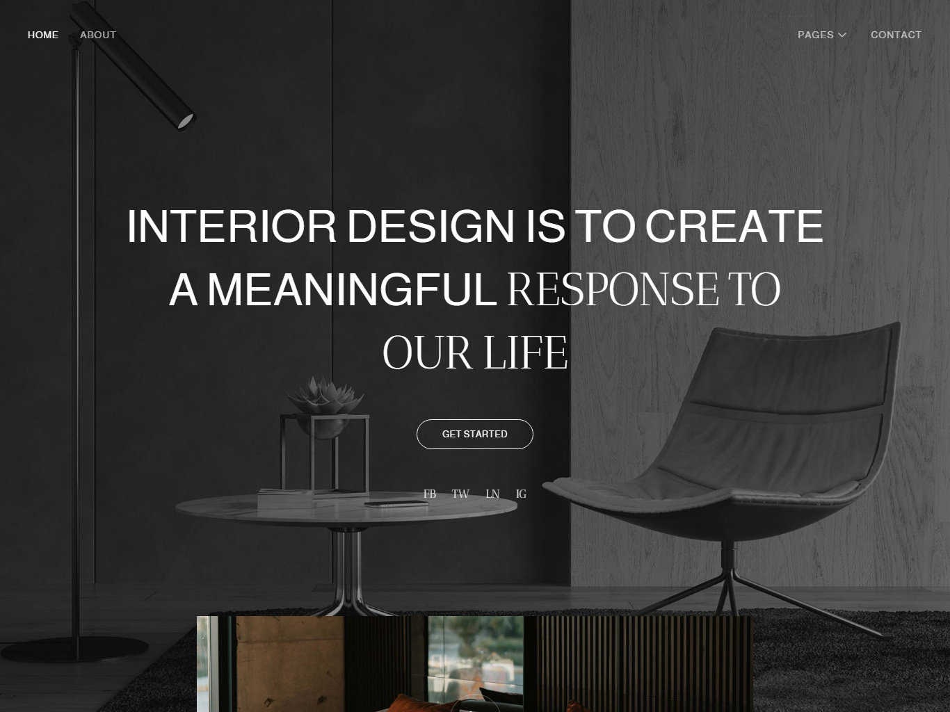 Interior Design & Architecture Website by Riaad Arif on Dribbble