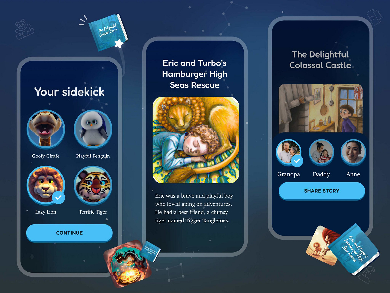 SmartDreams / Kid's bedtime app by Joshua Wold on Dribbble