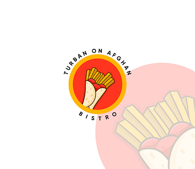 Minimalistic Logo afghani food logo shawarma