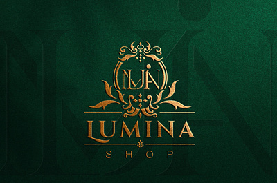 Lumina Shop | Luxury and Lettering logo design branding branding logo creative logo design golden luxury logo graphic design lettering logo logo luxury logo minimalistlogo modernlogo