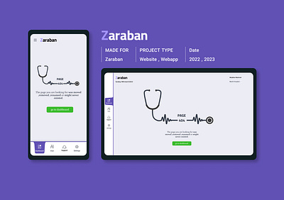 404 PAGE for ZARABAN branding ui