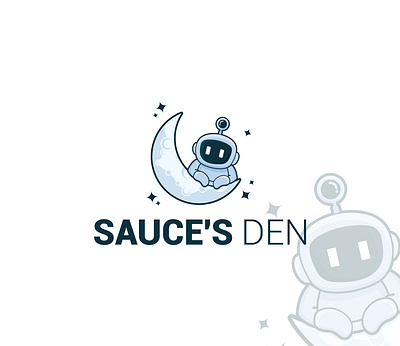 Minimalistic Logo logo minimalistic moon robot