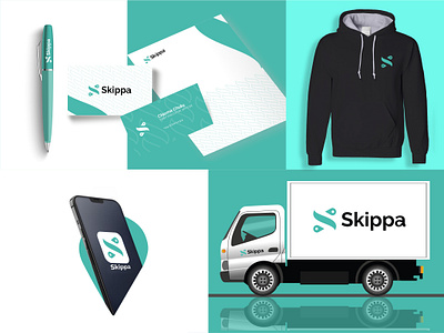 SKIPPA LOGO app branding design graphic design illustration logo typography ui vector