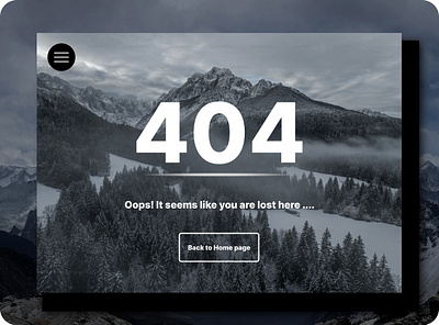 404 page #DailyUI 008 404 page dailyui minimalistic ui