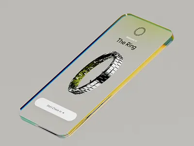 Futuristic Airport App - The Ring 3d airport animated animation app apple cinema 4d clean cool futuristic glass interface motion navigation phone sleek travel ui ux white