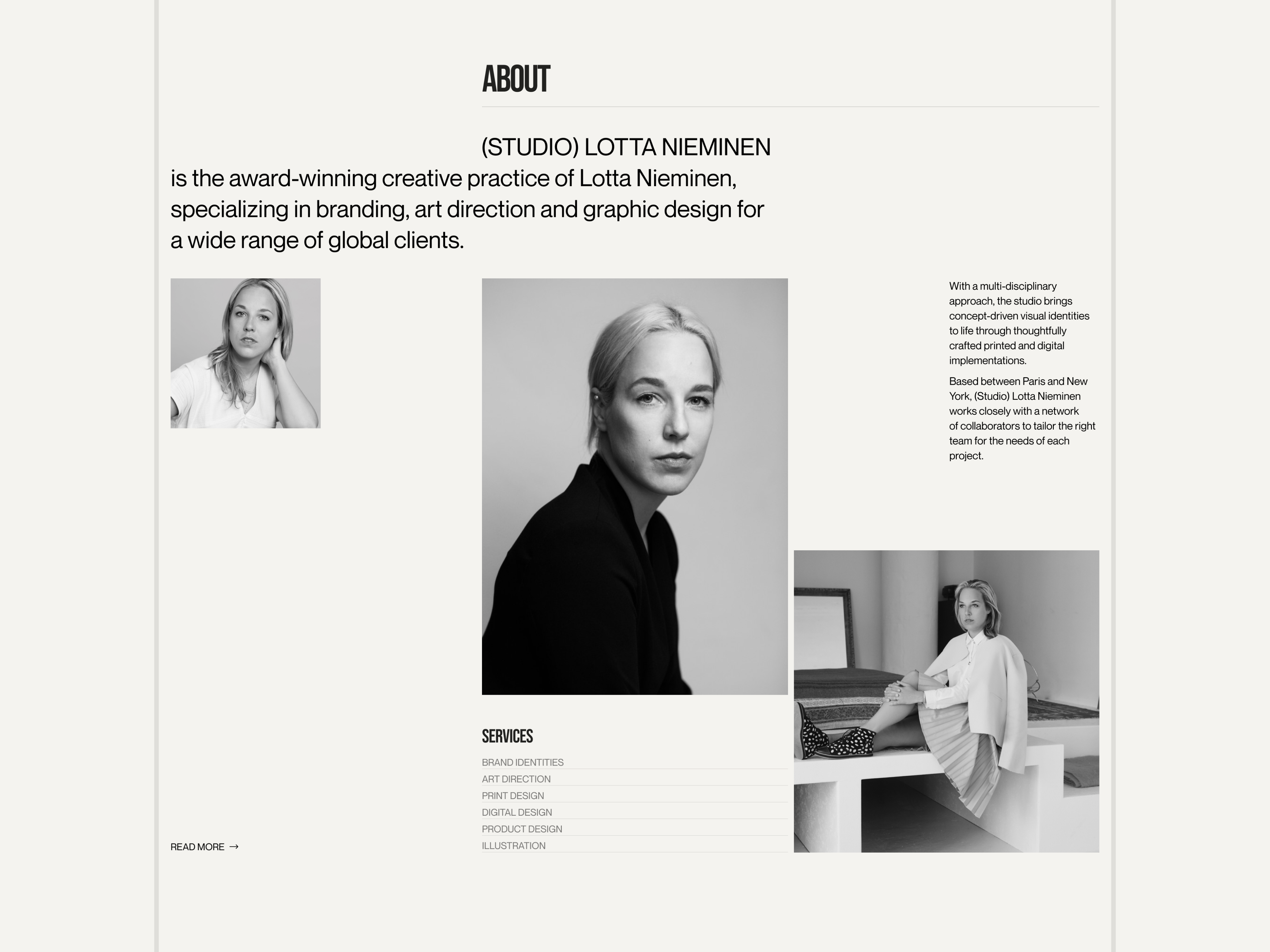 Lotta Nieminen | Designer's Portfolio by Ruslan Kuletski on Dribbble