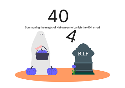Daily ui Error 404 dailyui error error404 fun funny halloween