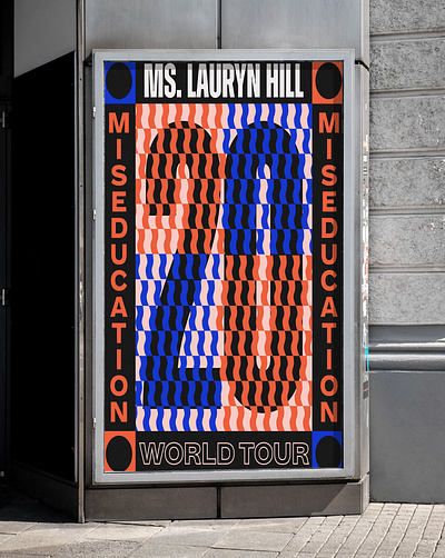 MLH World Tour Poster 2018 branding graphic design lauryn hill merch poster typography world tour