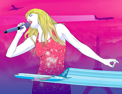 Taylor Swift, Dominic Bugatto for the NY Times dominic bugatto editorial illustration illustration illustration digital illustrationart illustrationartist illustrationzone illustrator music taylor swift