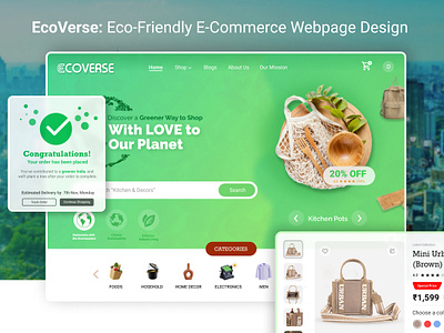EcoVerse: Ecofriendy Ecommerce Webdesign ecofriendly ecofriendly ecommerce ecofriendly product ecofriendly website ecommerce ecommerce webdesign
