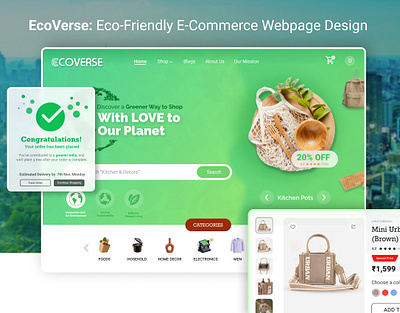 EcoVerse: Ecofriendy Ecommerce Webdesign ecofriendly ecofriendly ecommerce ecofriendly product ecofriendly website ecommerce ecommerce webdesign