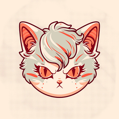 Cat moods - angry and annoyed affinity designer angry annoyed cat cat portrait character design cute cat design digital drawing emotions graphic design illustration kawaii art kitty pet portrait vector vector design vector drawing