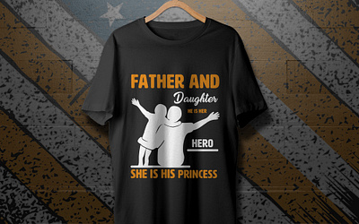 Father and daughter t shirt design ai clothing design daughter fashion design fashion designer father free mockup graphic design hero print design print on demand psd shirt size style t shirt t shirt and marchen t shirt design typography vector