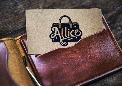 Allice Logo Design brand identity branding business card design graphic design logo mockup vector