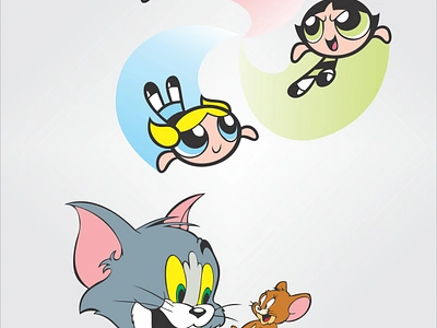 Cartoons Illustration animation branding graphic design illustrator indesign logo photoshop power puff girls premiere pro tom jerry