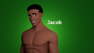 jacob 3d cartoon cartoon character character design design stylised stylized toon
