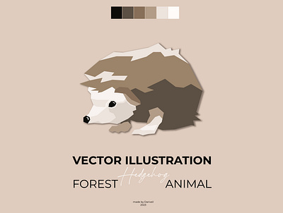 Vector Illustration Hedgehog design graphic design hedgehog illustration illustrator vector