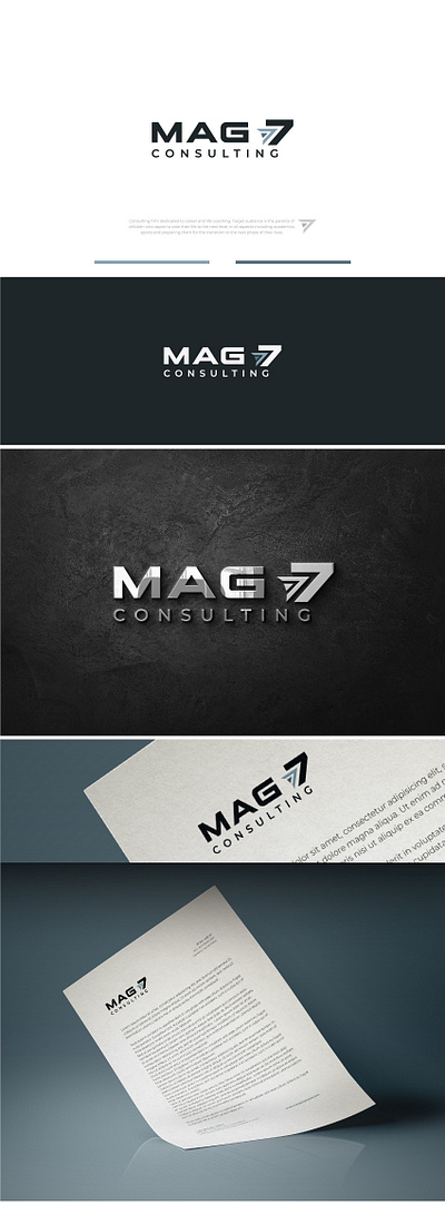 Mag 7 Consulting brand design branding clean consulting consulting logo design identity design logo logofolio logos logotype modern simple smart wordmark