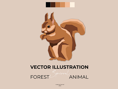 Vector Illustration Squirrel branding design graphic design illustration illustrations illustrator squirrel vector