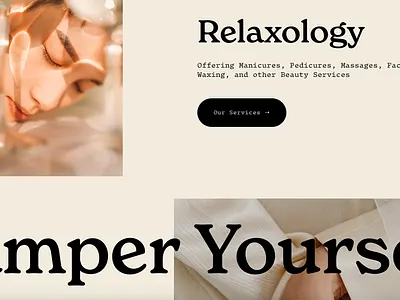 Web Design Concept for Spa graphic design