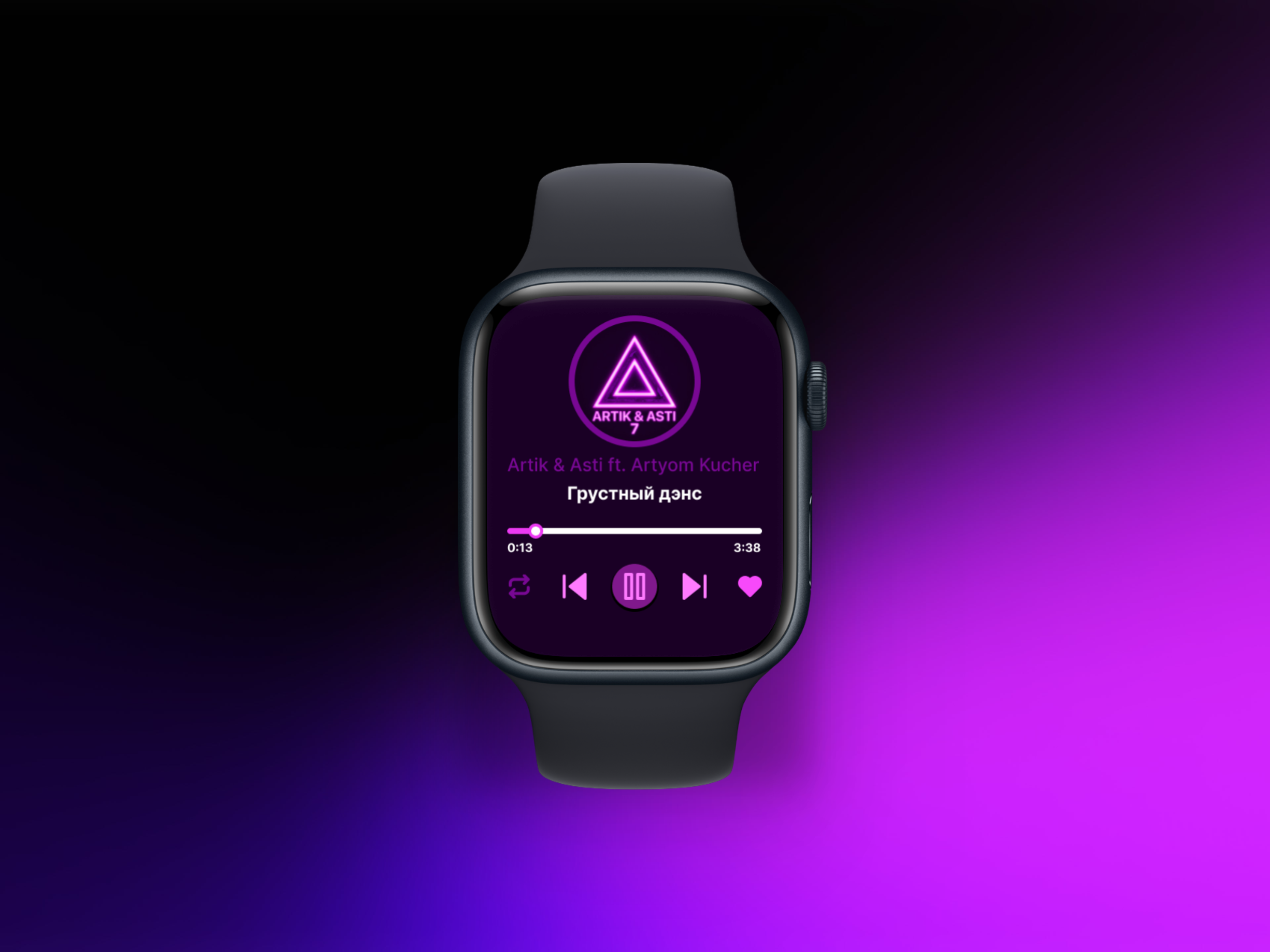 Apple Watch music player by Erik Markosyan on Dribbble